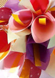 Ramo de flores de papel